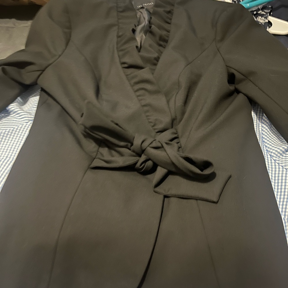 The Limited Black Ruffled Blazer like new size medium